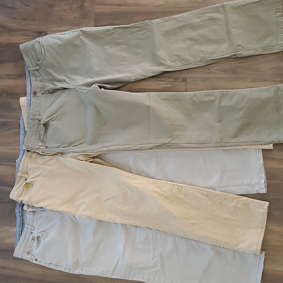 L.L. Bean Men's Standard Fit Khaki Pants - 3 pair bundle - Picture 1 of 6